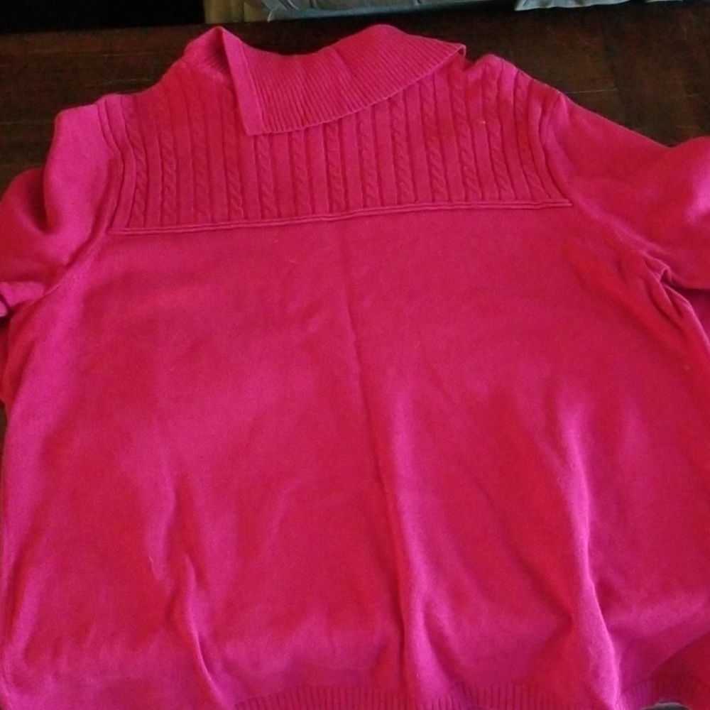CJ Banks envelope collar sweater NWOT - Picture 3 of 8